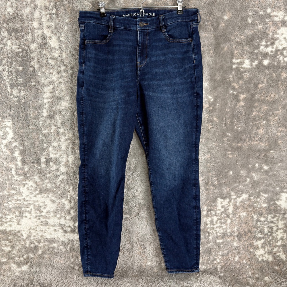 American Eagle Size 16 Next Level Stretch Skinny Jegging Blue Full Gender Women